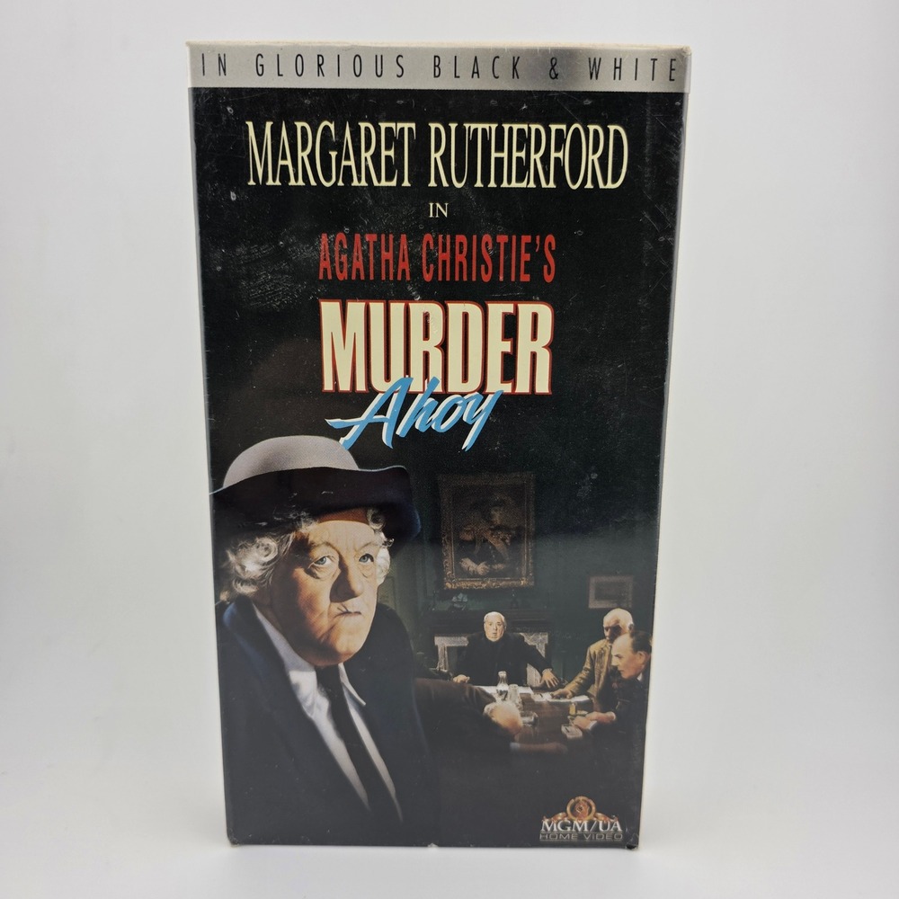 Margaret Rutherford‎ Agatha Christie's Murder Ahoy VHS Tape MGM 1964